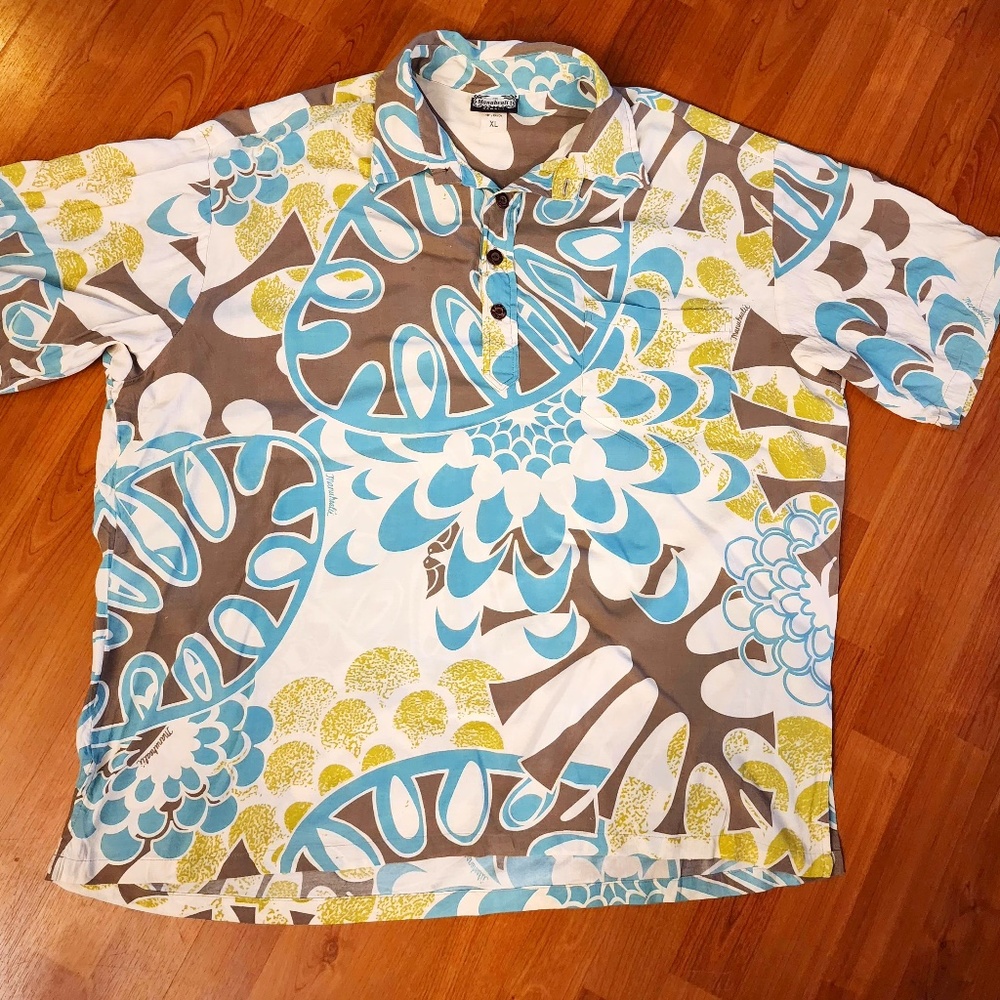 Men's XL Retro Manuheali'i Manuhealii Aloha Shirt